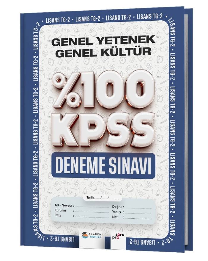 AKADEMİ DENİZİ %100 KPSS LİSANS GKGY TG2 - 2024